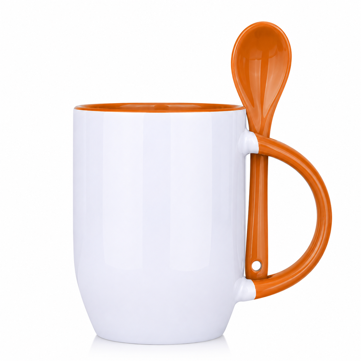 12 Oz Two-Tone Ceramic Coffee Cup