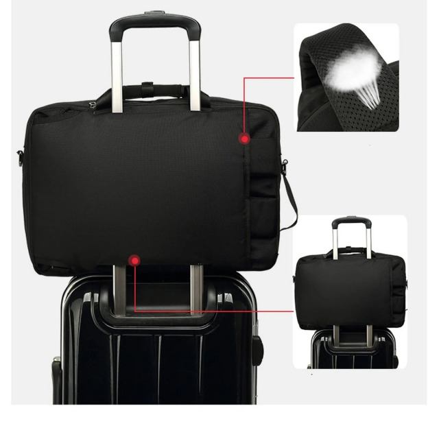 17 Inch Travel Backpack with Shoe Compartment