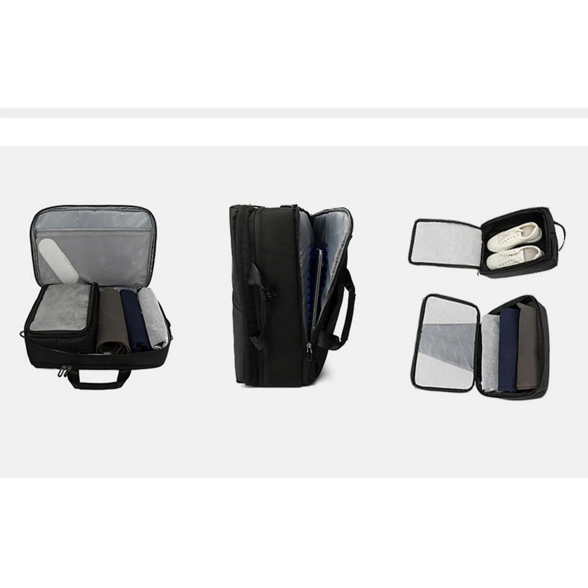 17 Inch Travel Backpack with Shoe Compartment