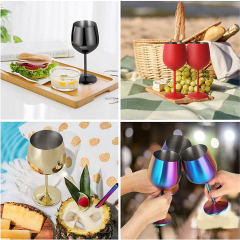 18 oz Stainless Steel Wine Glass