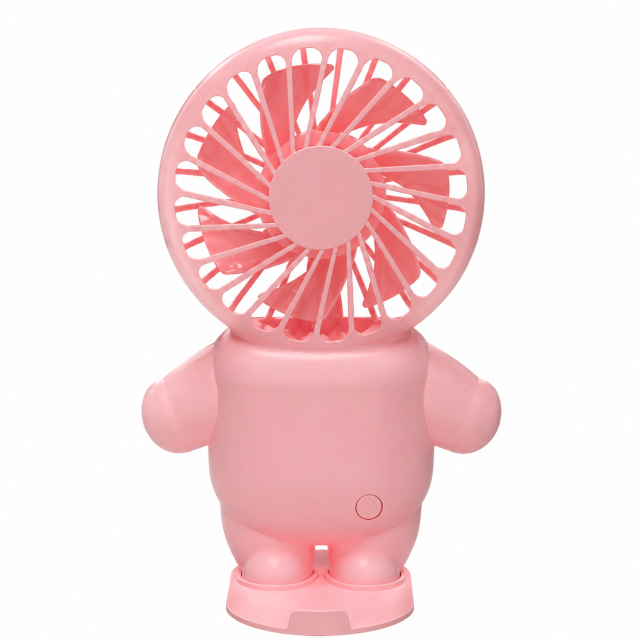 2-In-1 Rechargeable Handheld Fan With Phone Stand