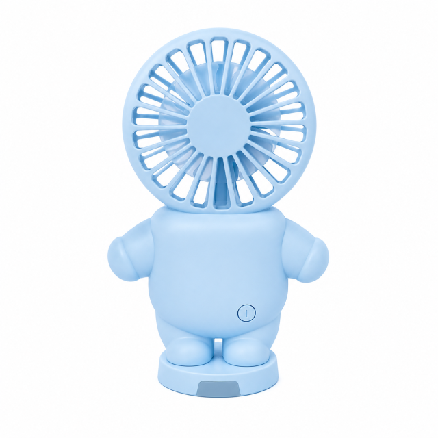 2-In-1 Rechargeable Handheld Fan With Phone Stand