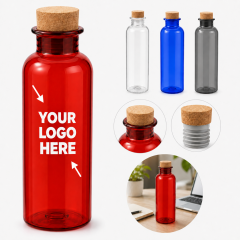 22 Oz Tritan Water Bottle With Cork Lid