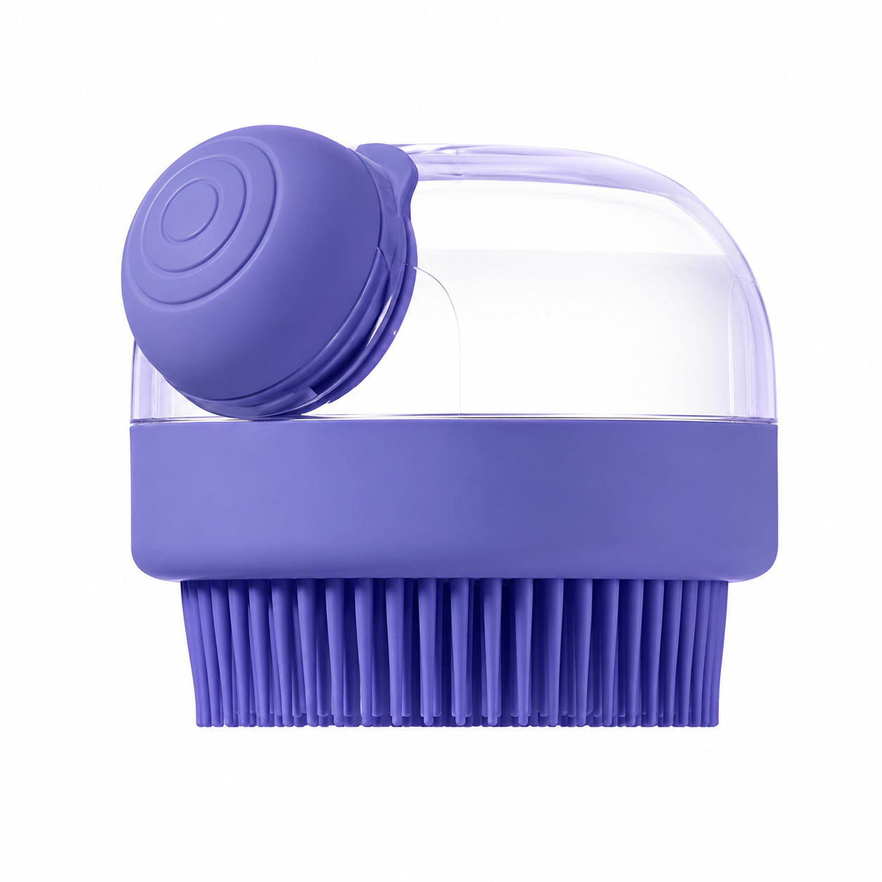 3-in-1 Pet Bath Scrubber Brush with Shampoo Dispenser