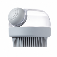 3-in-1 Pet Bath Scrubber Brush with Shampoo Dispenser