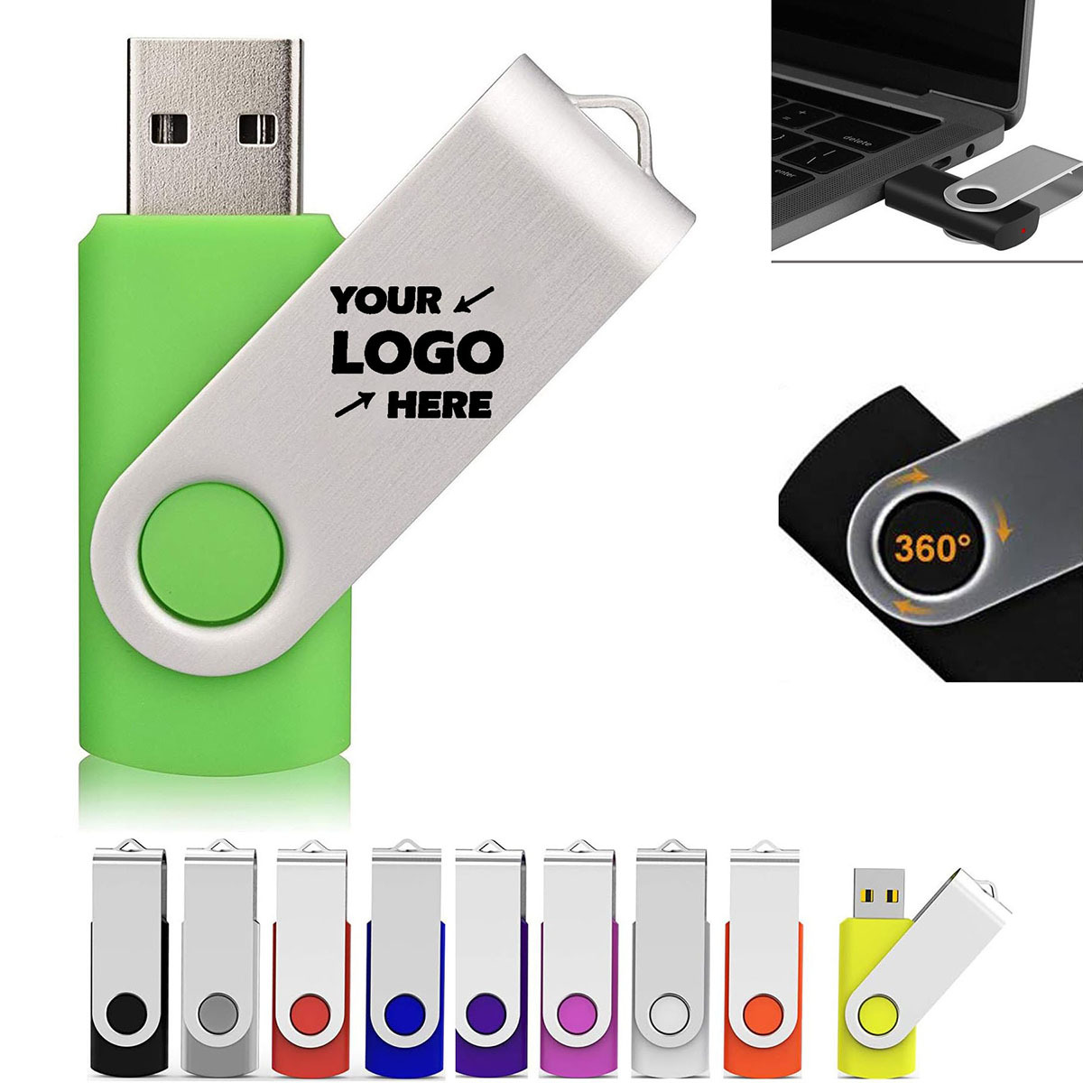 8GB Classic Swivel USB Drive