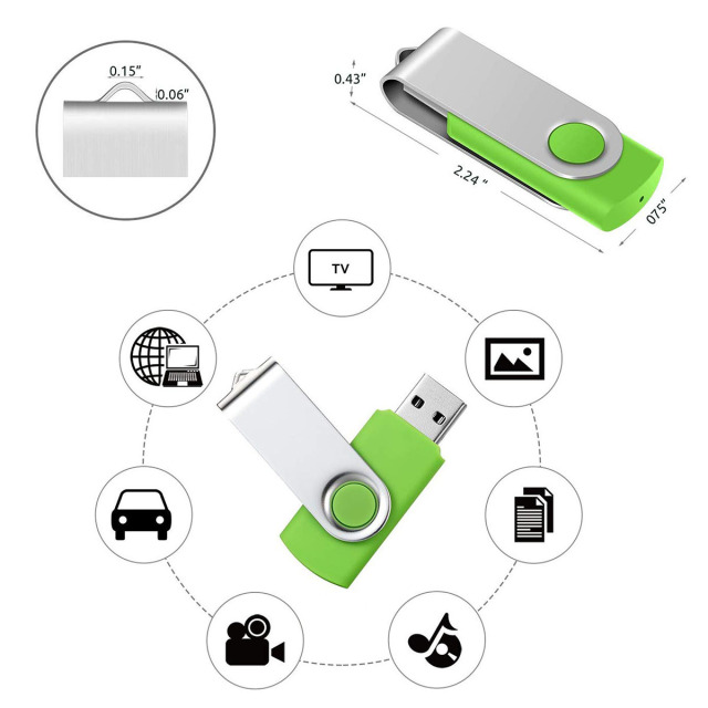 8GB Classic Swivel USB Drive