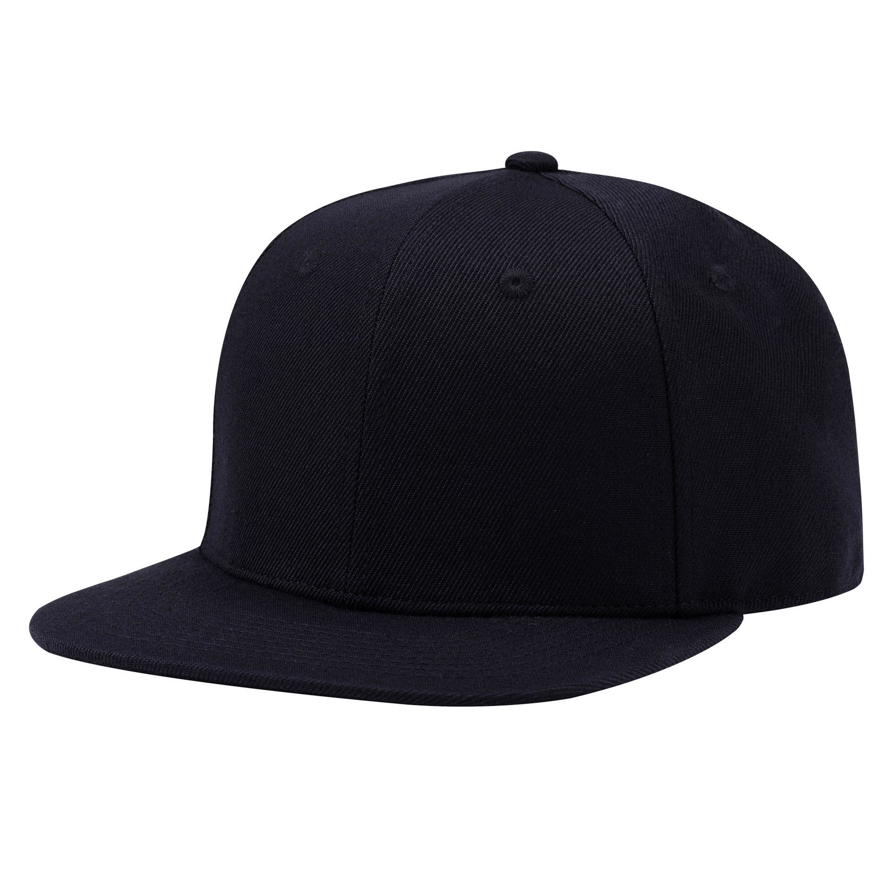 Acrylic Wool Blend Flat Bill Snapback Hat