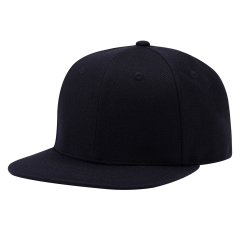 Acrylic Wool Blend Flat Bill Snapback Hat