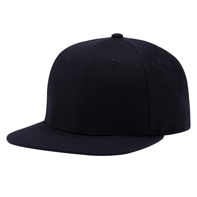 Acrylic Wool Blend Flat Bill Snapback Hat