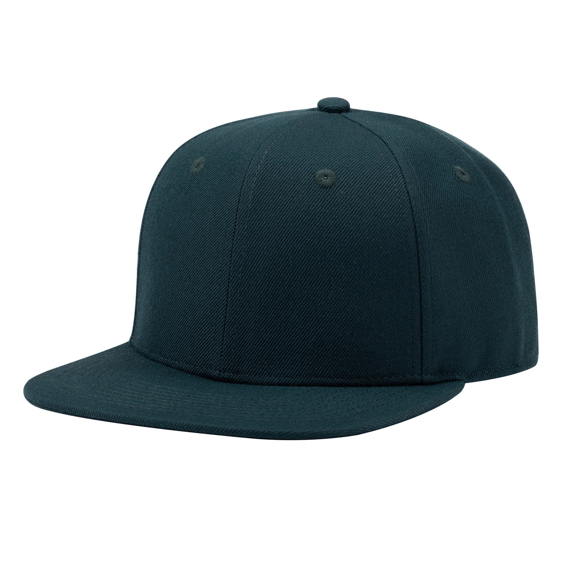 Acrylic Wool Blend Flat Bill Snapback Hat