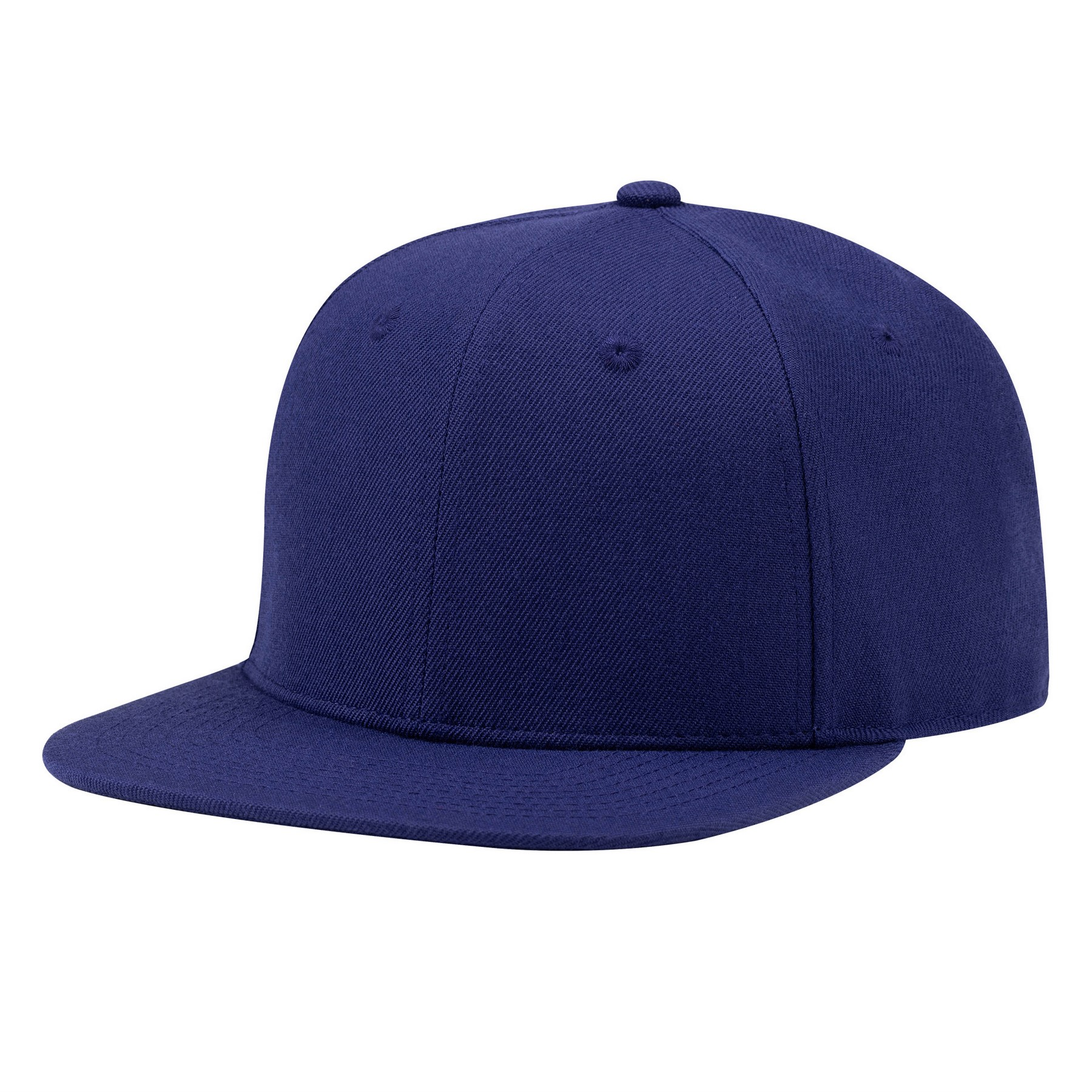 Acrylic Wool Blend Flat Bill Snapback Hat