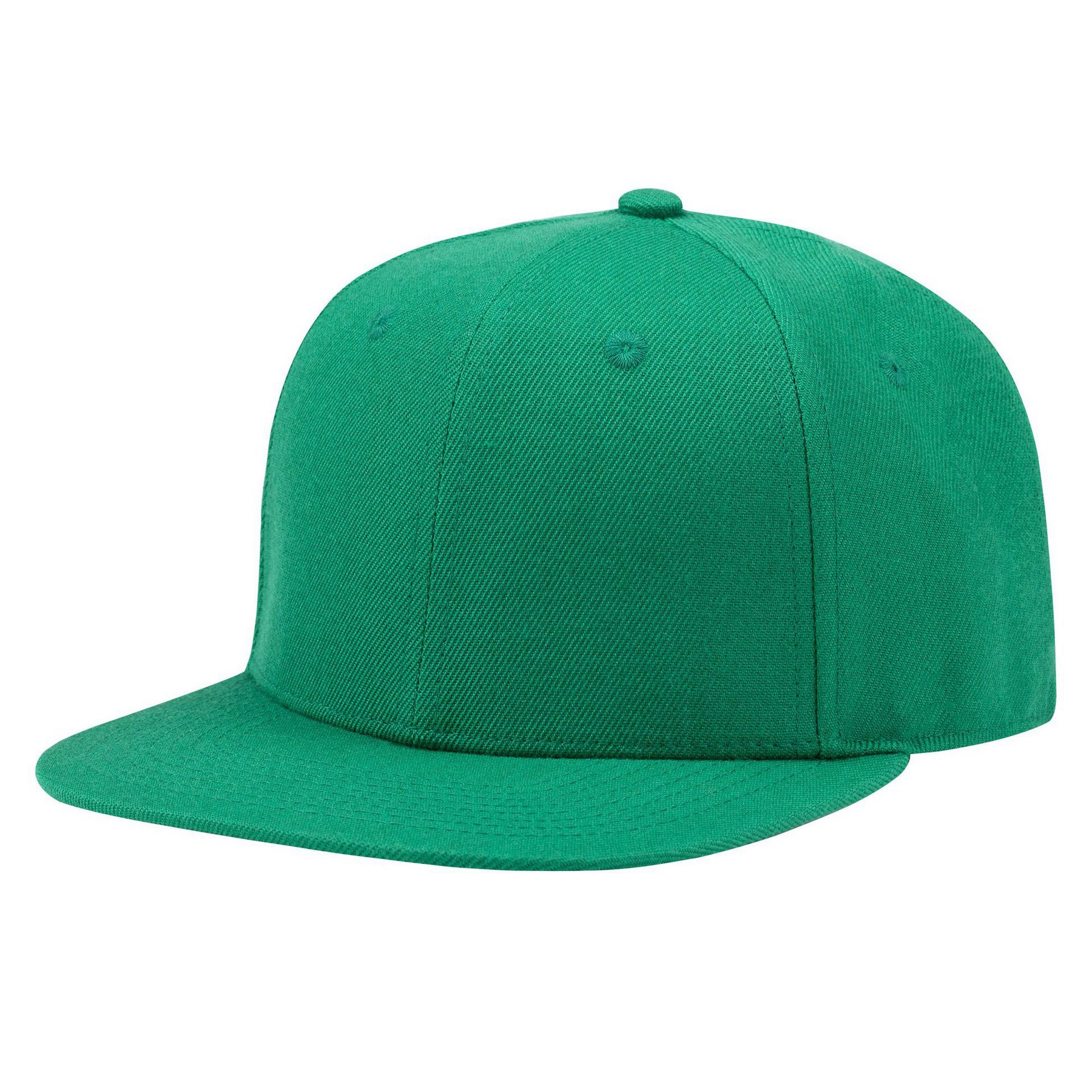 Acrylic Wool Blend Flat Bill Snapback Hat