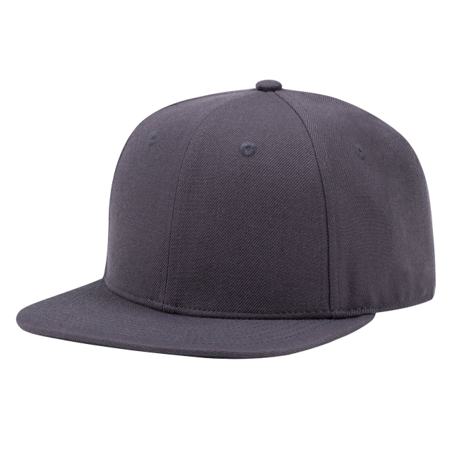 Acrylic Wool Blend Flat Bill Snapback Hat