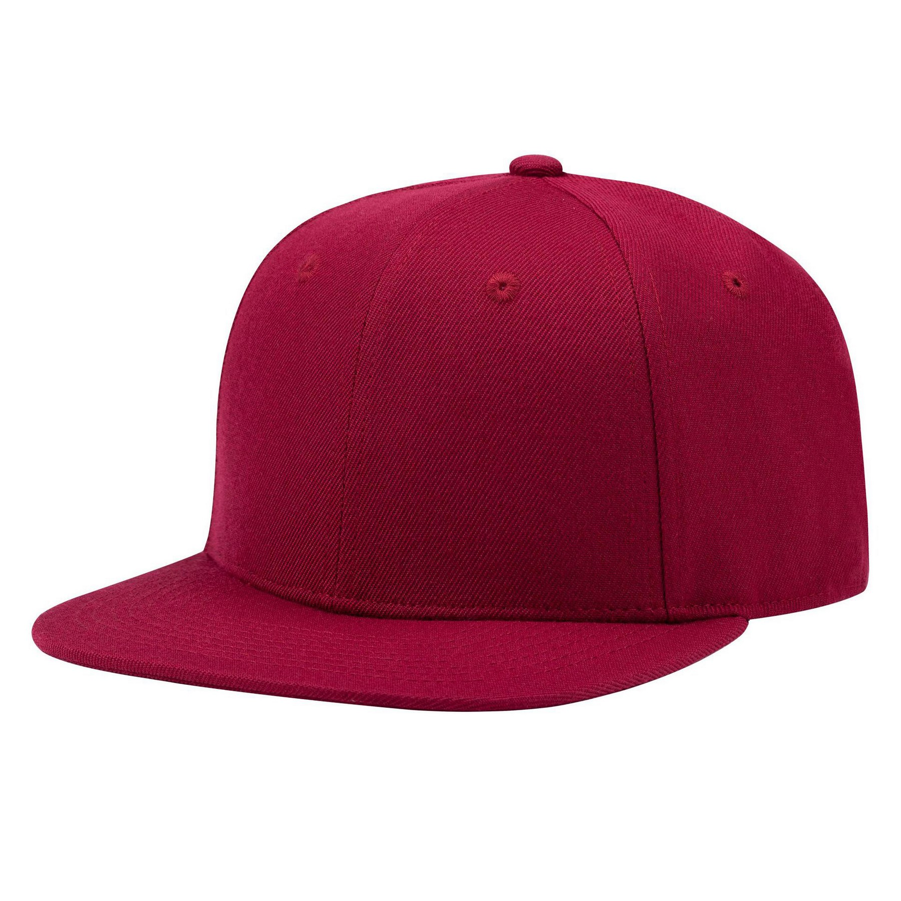 Acrylic Wool Blend Flat Bill Snapback Hat