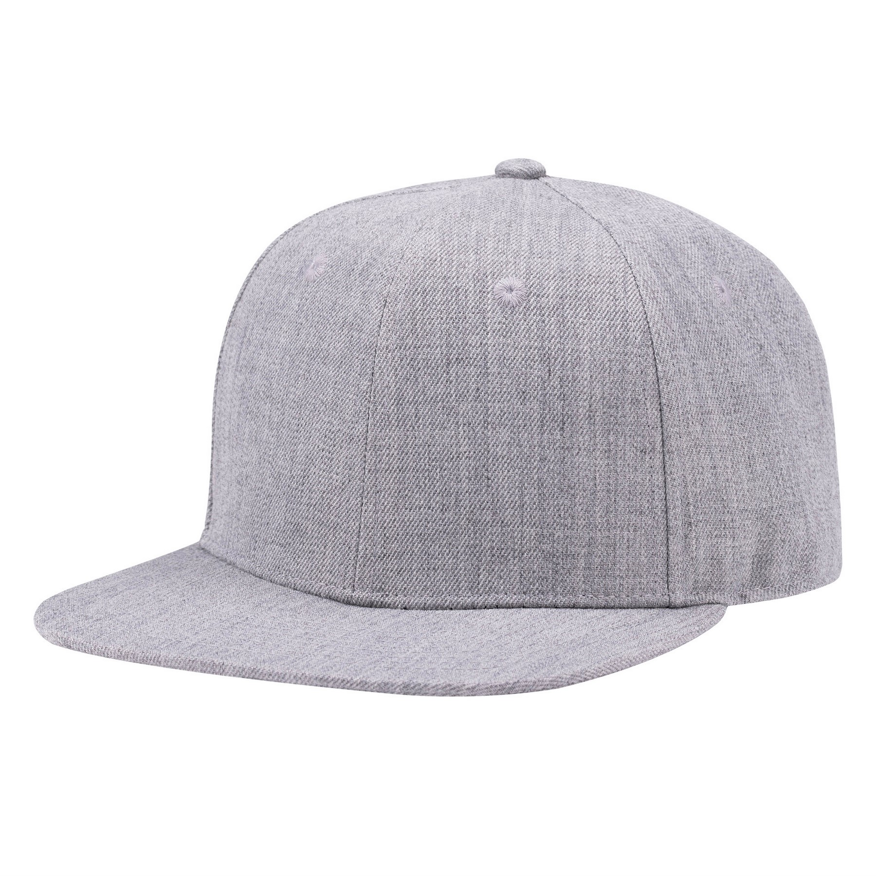 Acrylic Wool Blend Flat Bill Snapback Hat