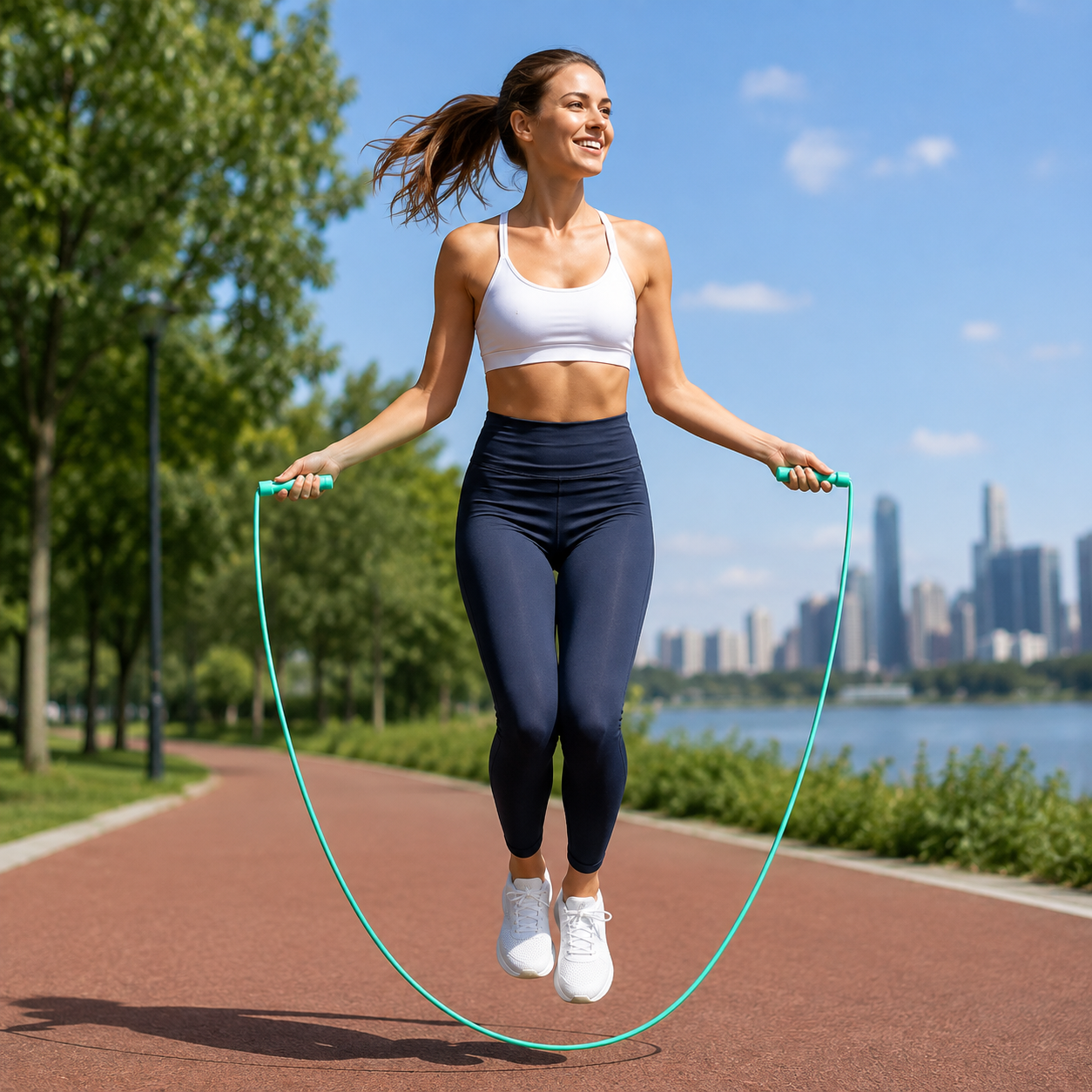 Adjustable Nylon Skipping Rope