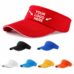 Breathable Adjustable Sun Visor Cap with Color Options