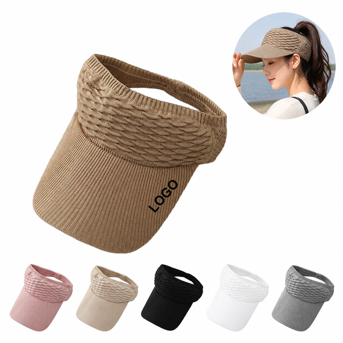 Breathable Knit Sun Visor