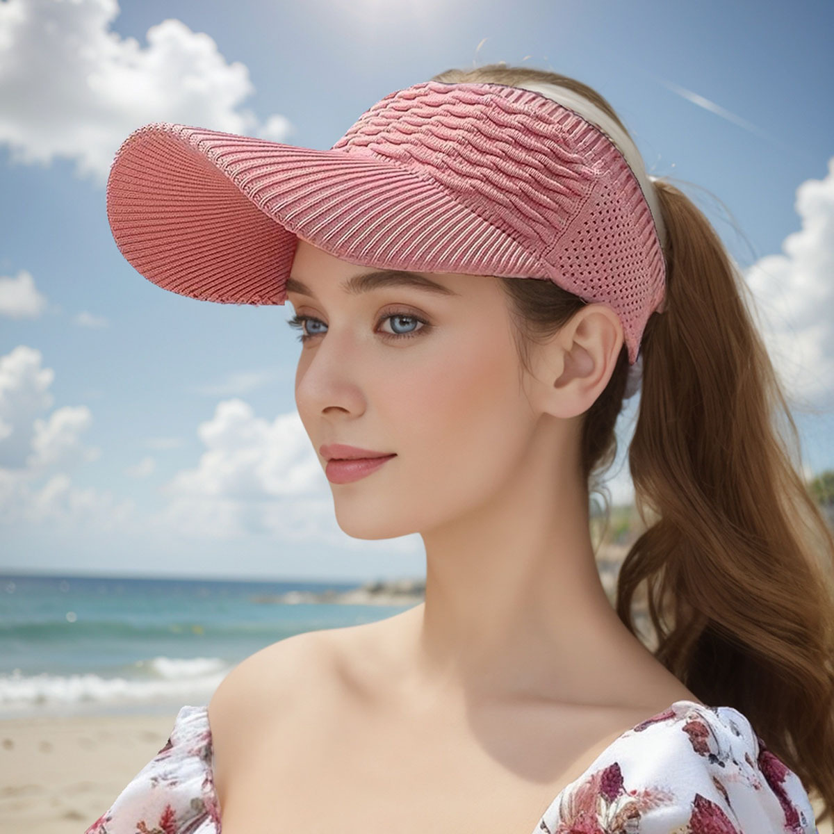 Breathable Knit Sun Visor