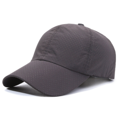 Breathable Perforated Mesh Baseball Cap with Adjustable Strap