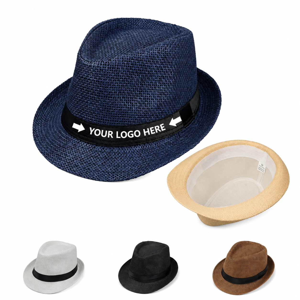 Classic Panama Straw Beach Hat with Wide Brim