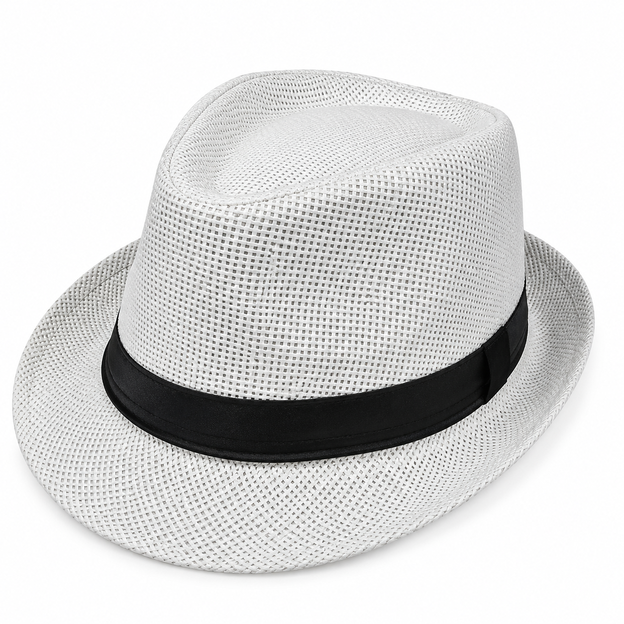 Classic Panama Straw Beach Hat with Wide Brim