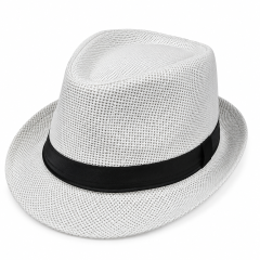 Classic Panama Straw Beach Hat with Wide Brim