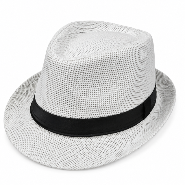 Classic Panama Straw Beach Hat with Wide Brim