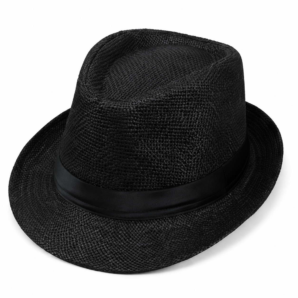 Classic Panama Straw Beach Hat with Wide Brim