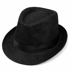 Classic Panama Straw Beach Hat with Wide Brim