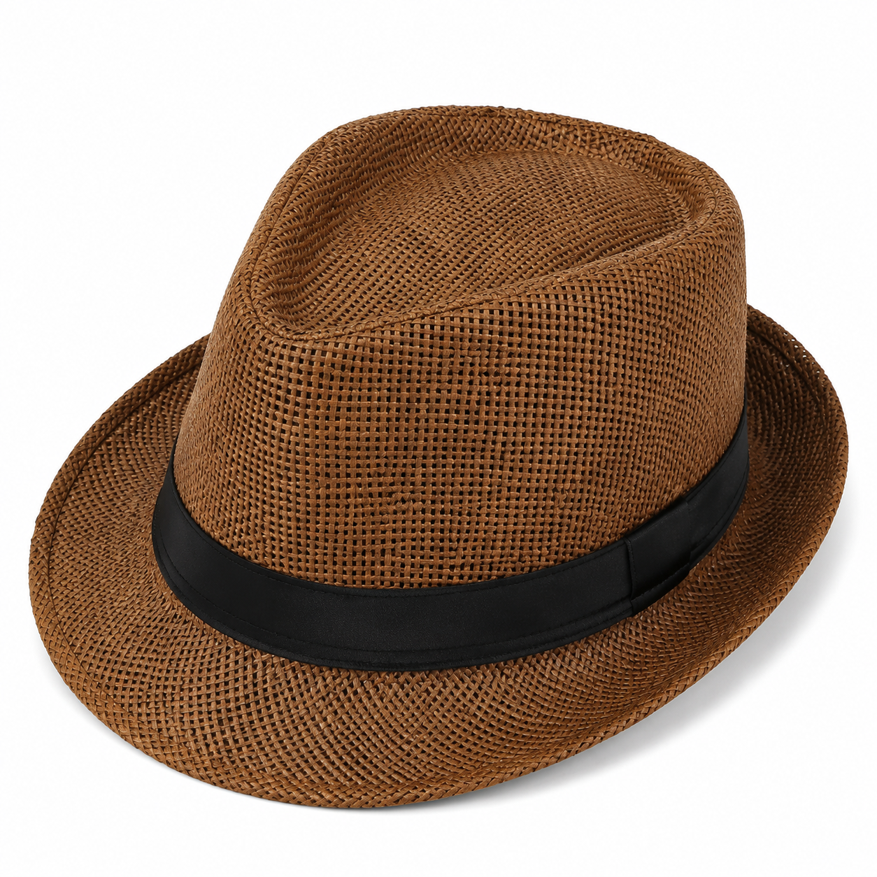 Classic Panama Straw Beach Hat with Wide Brim