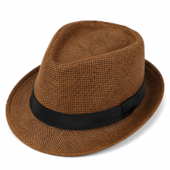 Classic Panama Straw Beach Hat with Wide Brim