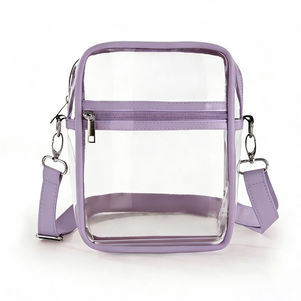 Clear PVC Stadium Crossbody Bag