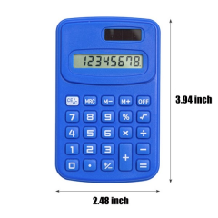 Compact Dual-Power Pocket Calculator