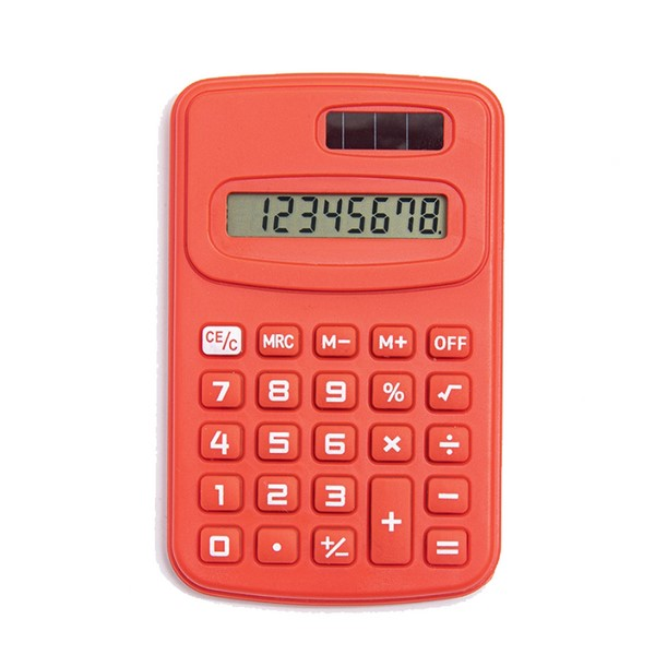 Compact Dual-Power Pocket Calculator