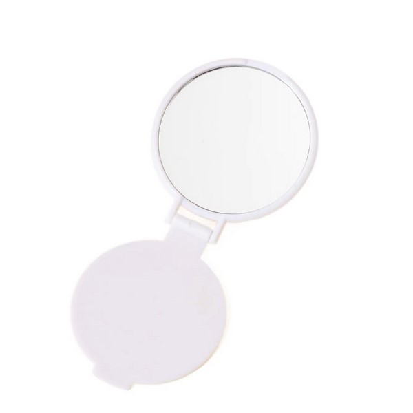 Compact Round Foldable Plastic Makeup Mirror