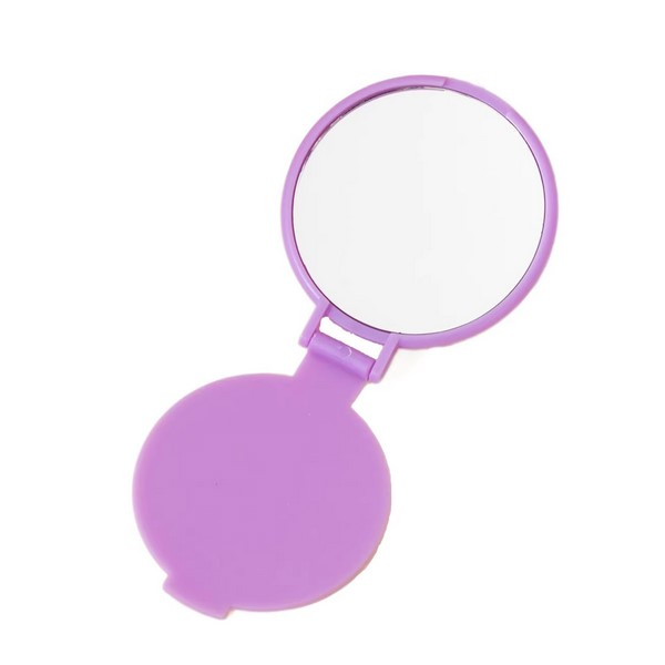 Compact Round Foldable Plastic Makeup Mirror