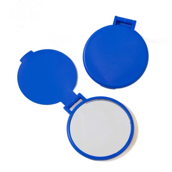 Compact Round Foldable Plastic Makeup Mirror
