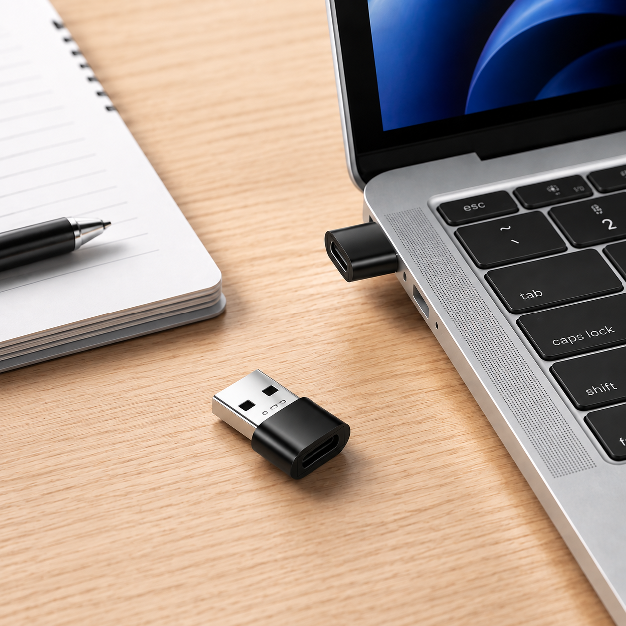 Compact USB-C to USB Connector Adapter