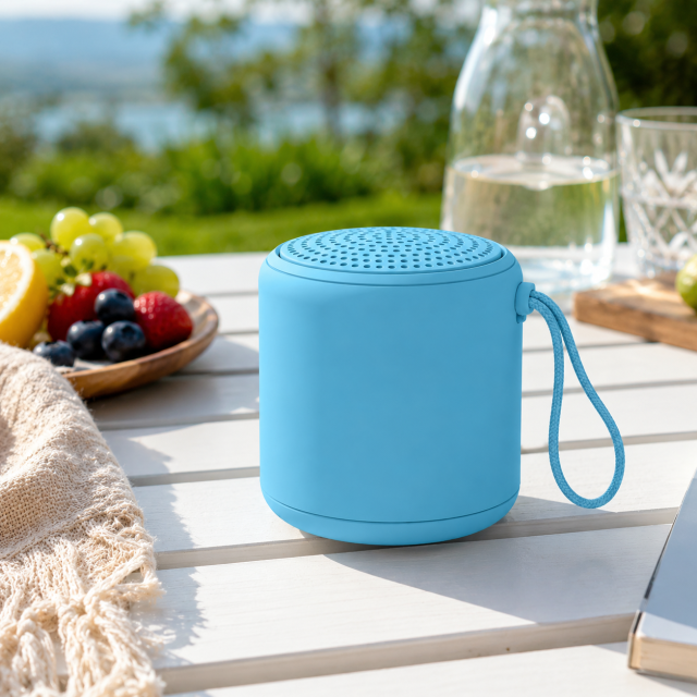 Compact Wireless Speaker With Carry Strap