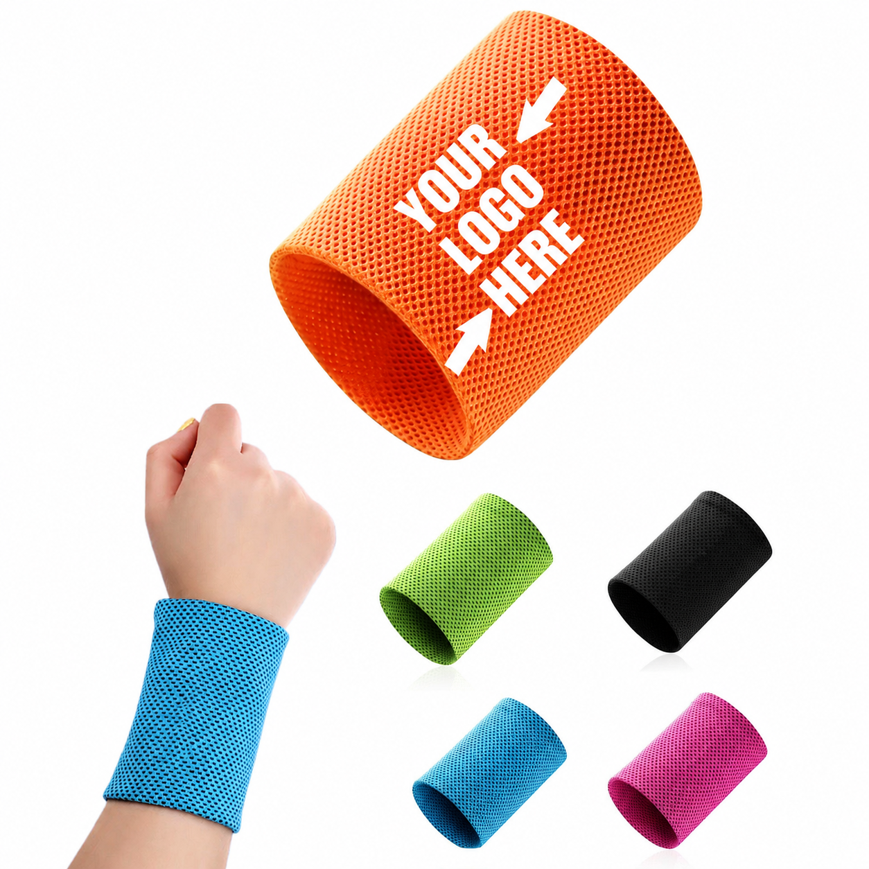 Cooling Reflective Sun Protection Sports Wristbands