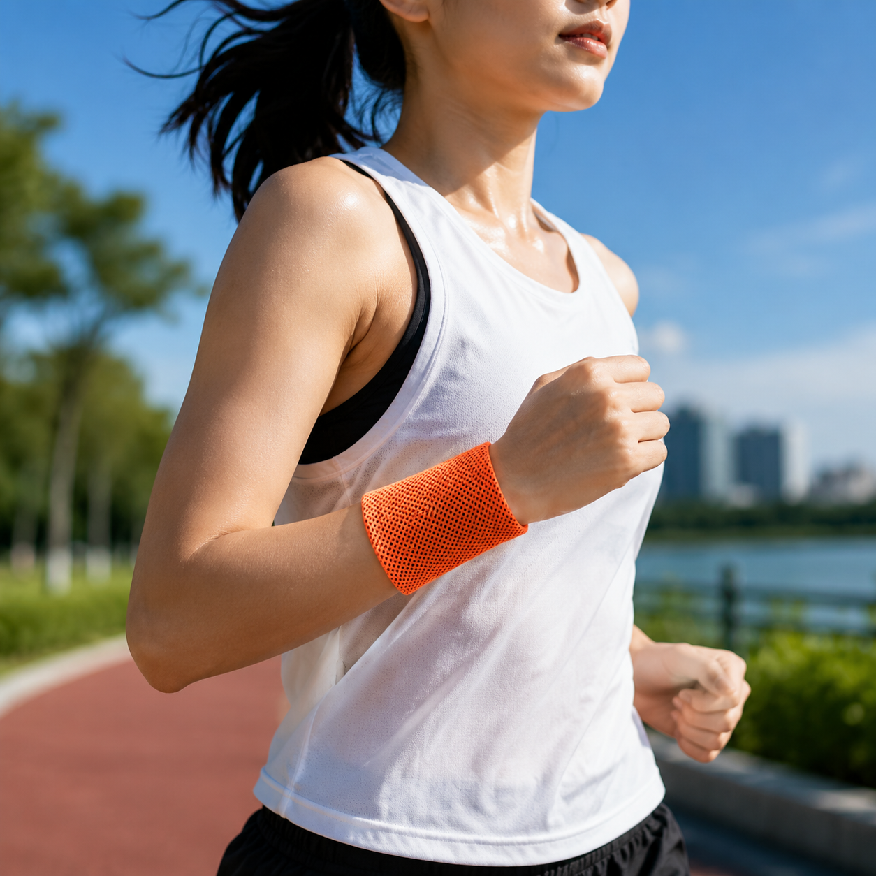 Cooling Reflective Sun Protection Sports Wristbands