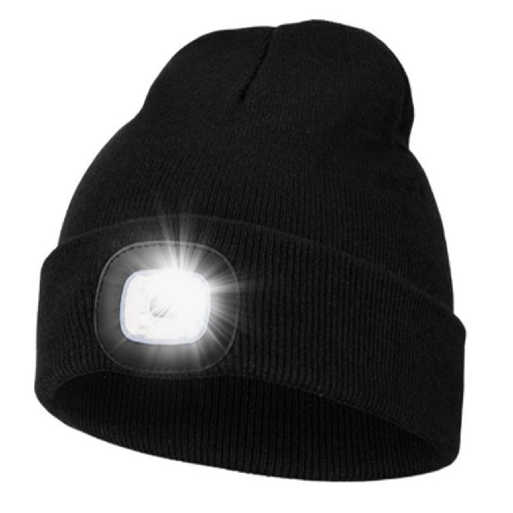 Cotton Beanie Cap with Integrated LED Light