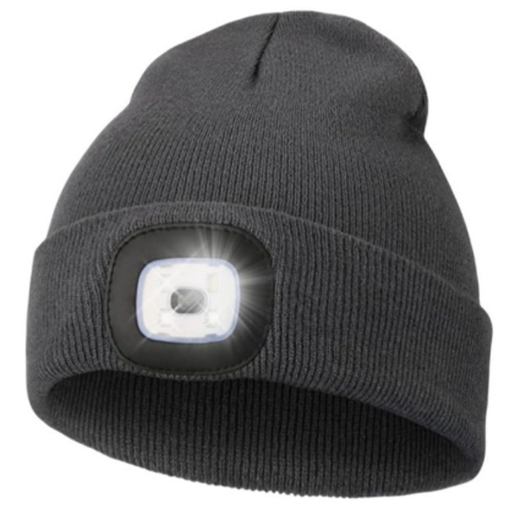 Cotton Beanie Cap with Integrated LED Light