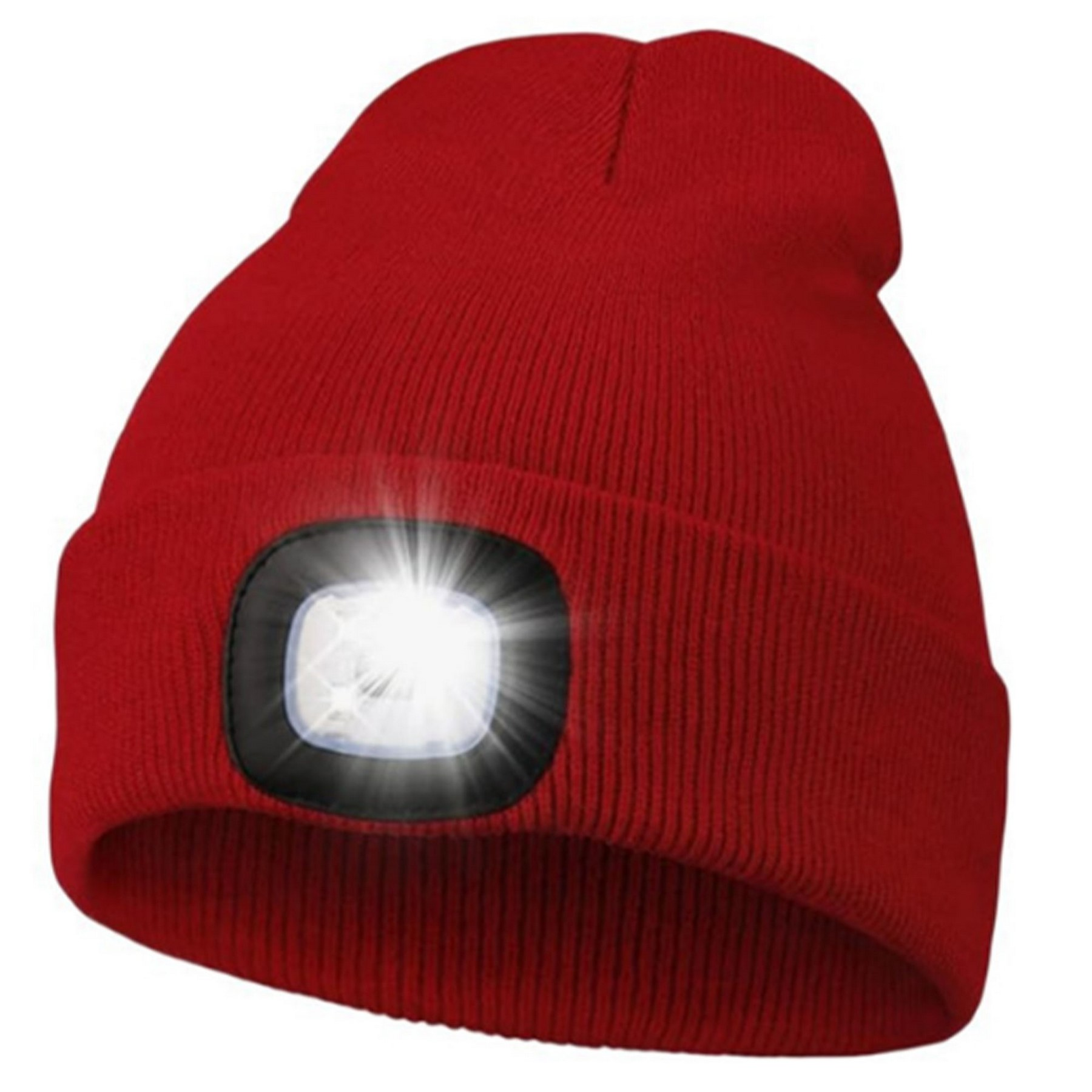 Cotton Beanie Cap with Integrated LED Light