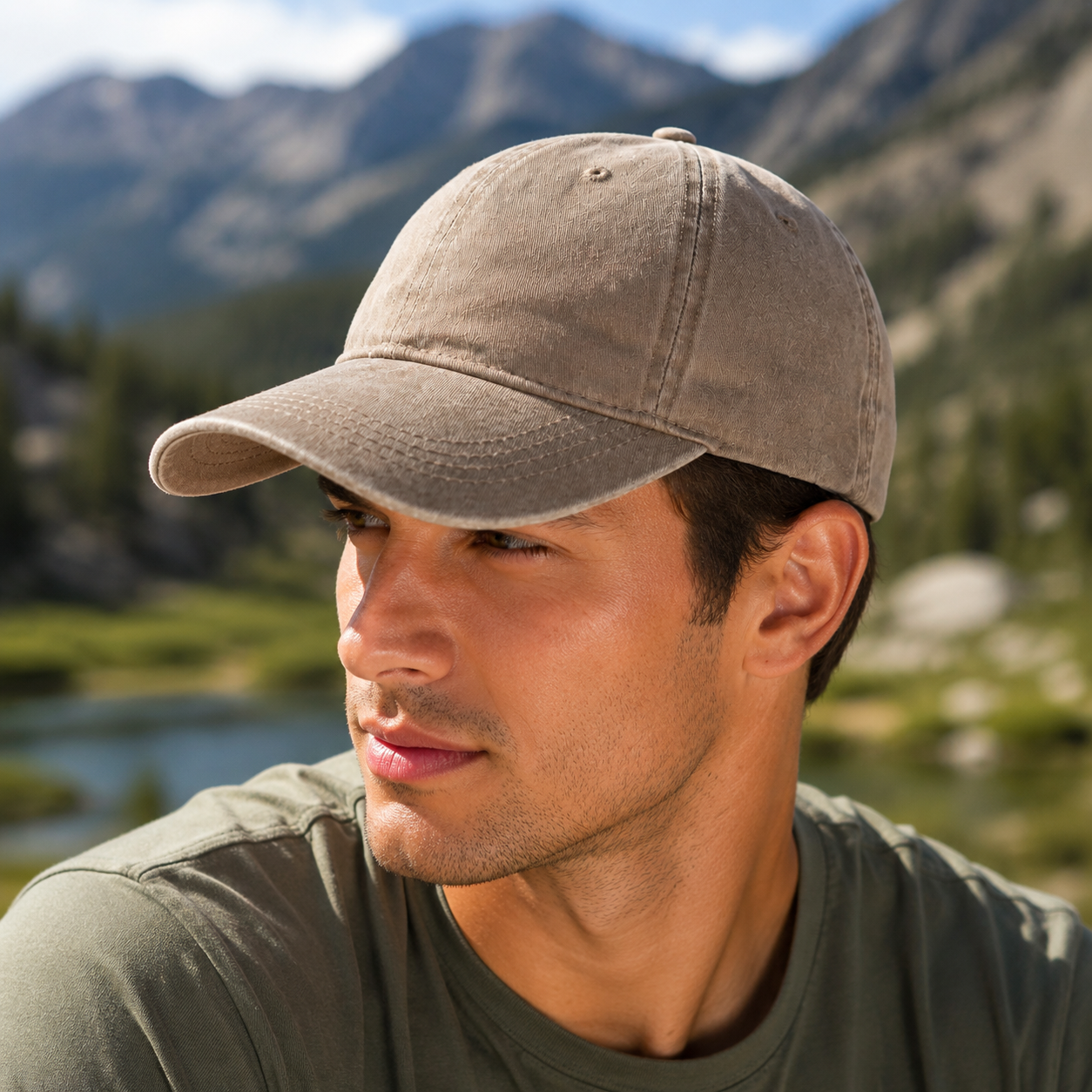 Cotton Sun Protection Baseball Cap with Breathable Design
