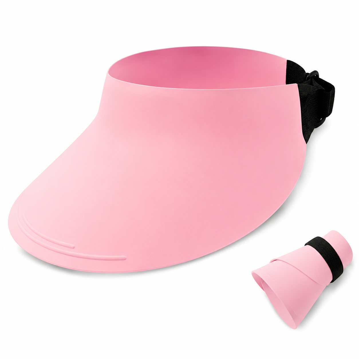 Cotton Sun Visor with Adjustable Back Strap