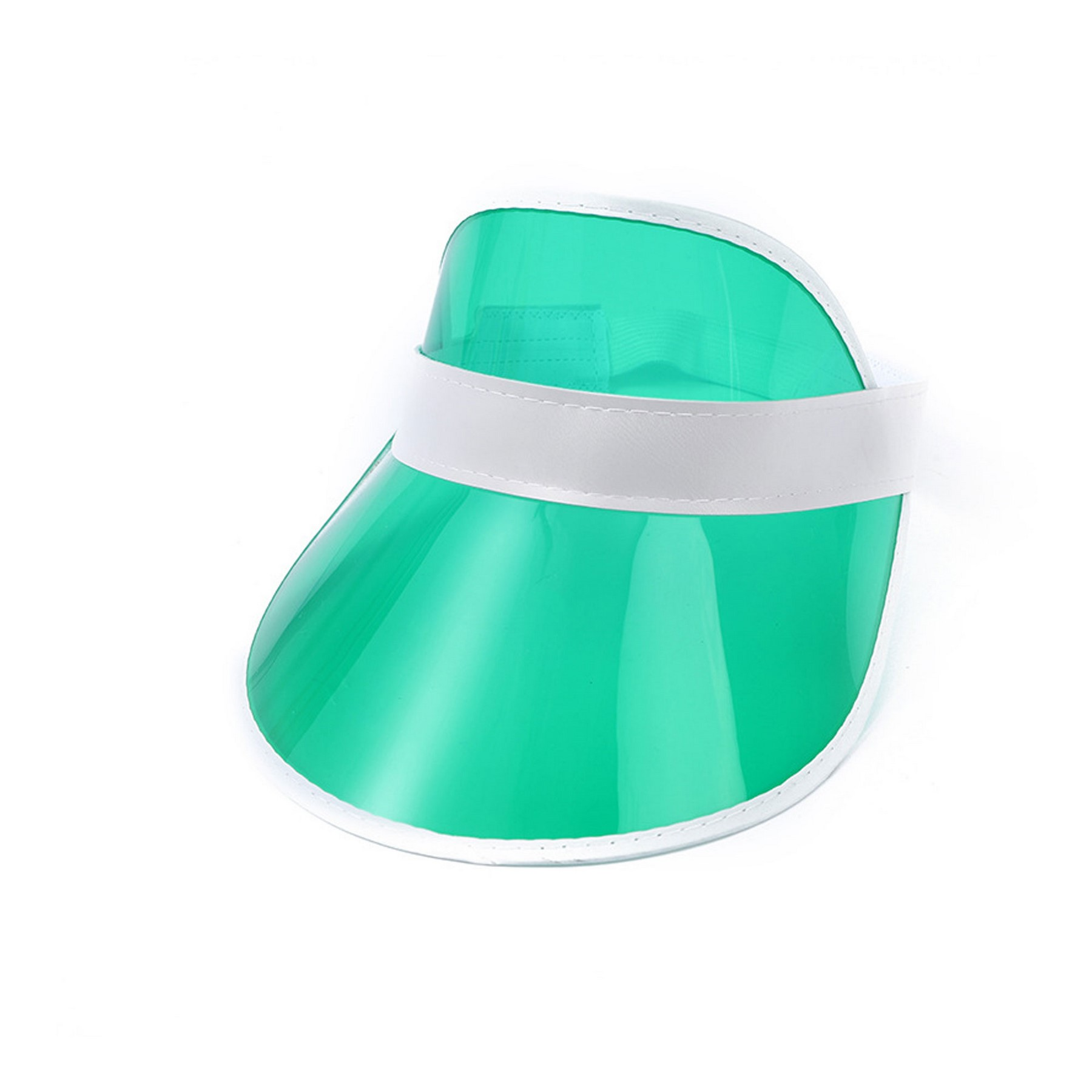 Custom PVC Transparent Sun Visor Cap with Adjustable Strap