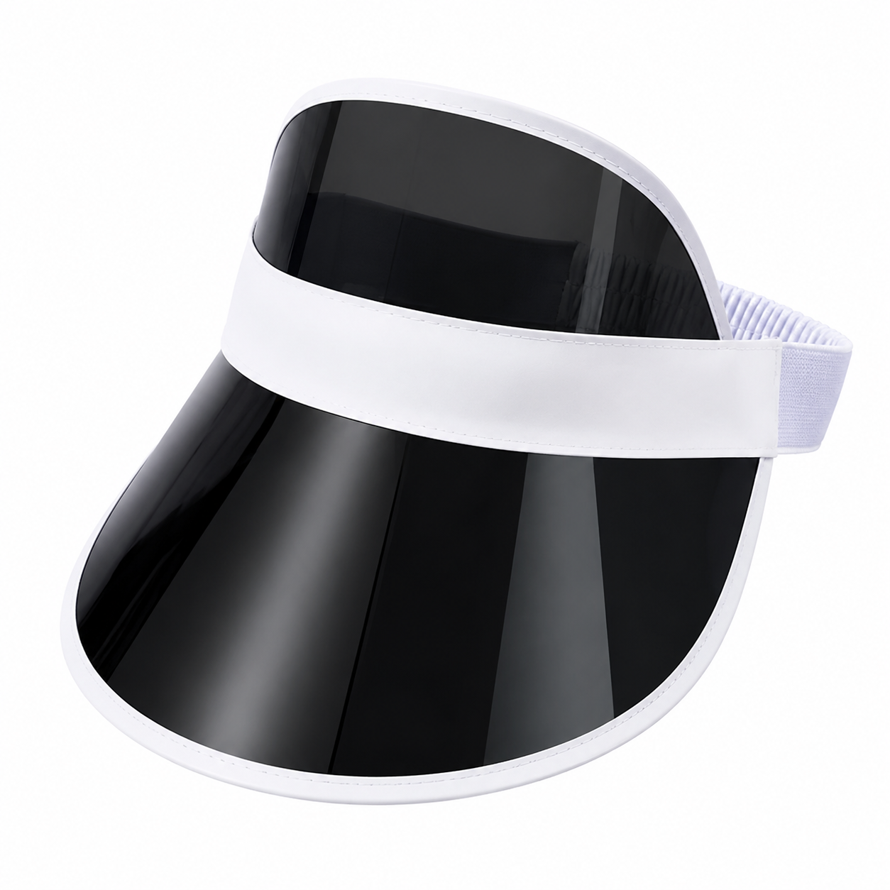 Custom PVC Transparent Sun Visor Cap with Adjustable Strap